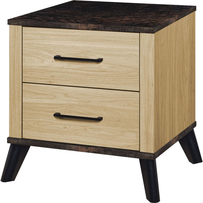 Nightstand - Oak/Black
