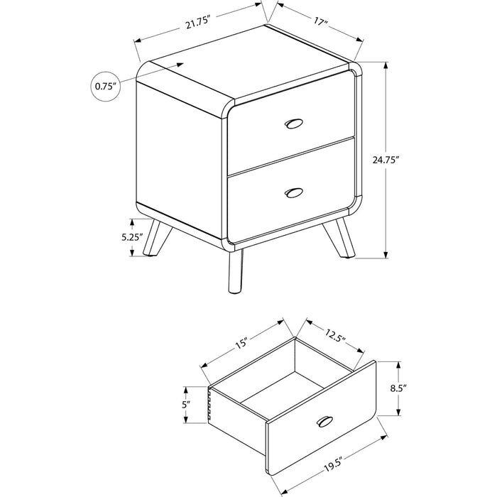 Nightstand - Walnut