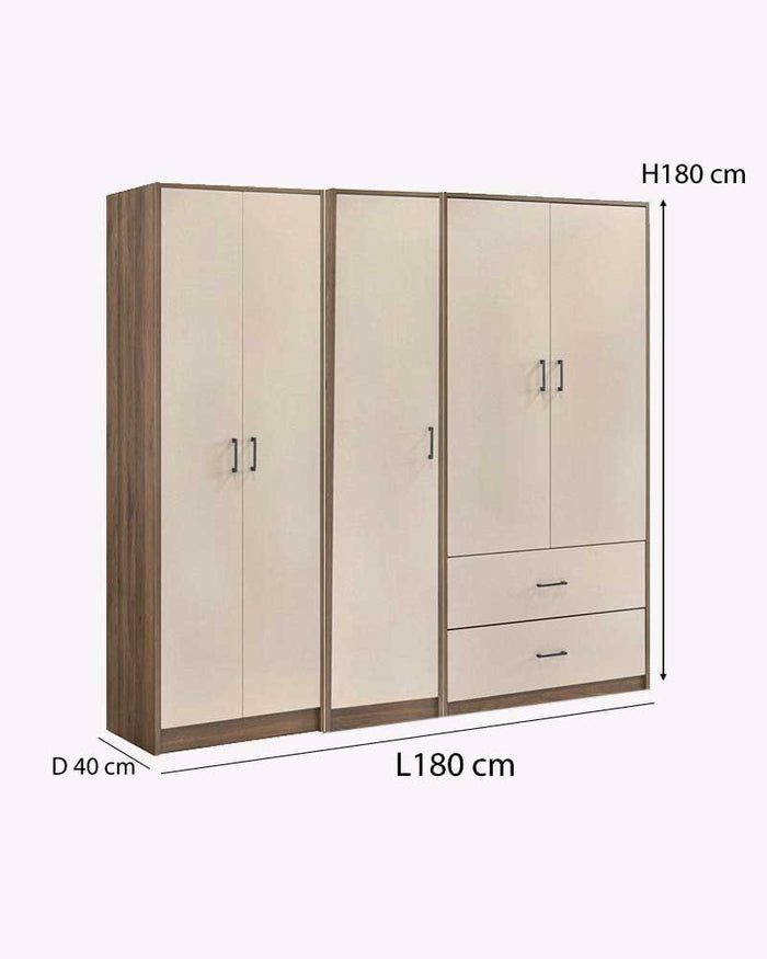Nirvaz Open Door Wardrobe