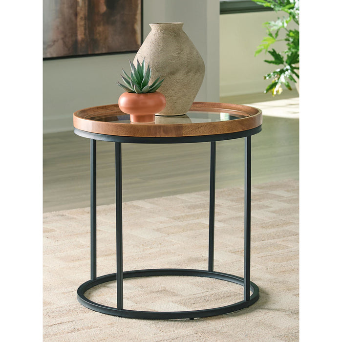 Noraluna End Table - Medium Brown