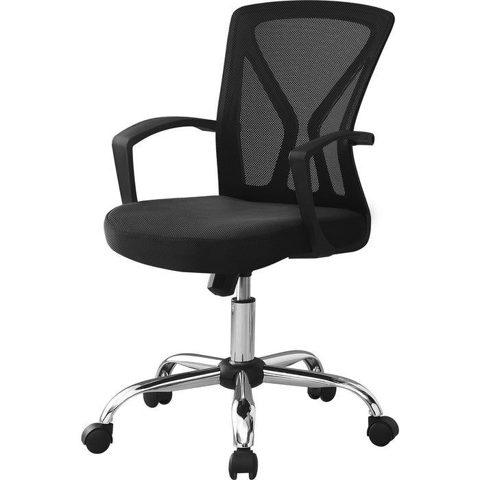 Office Chair - Chrome Base on Castors