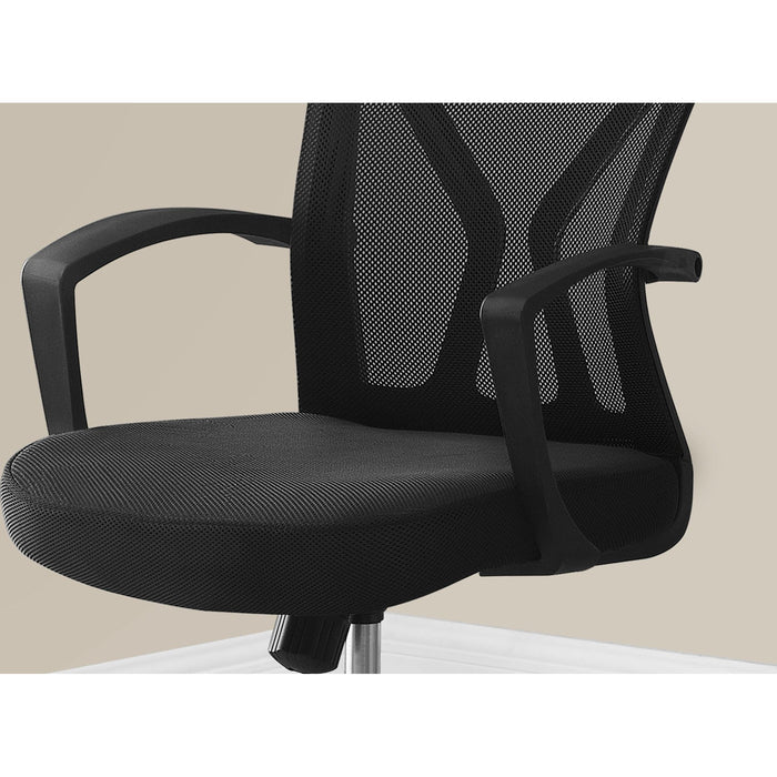 Office Chair - Chrome Base on Castors