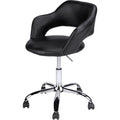 Office Chair - Chrome Metal Hydraulic Lift Base