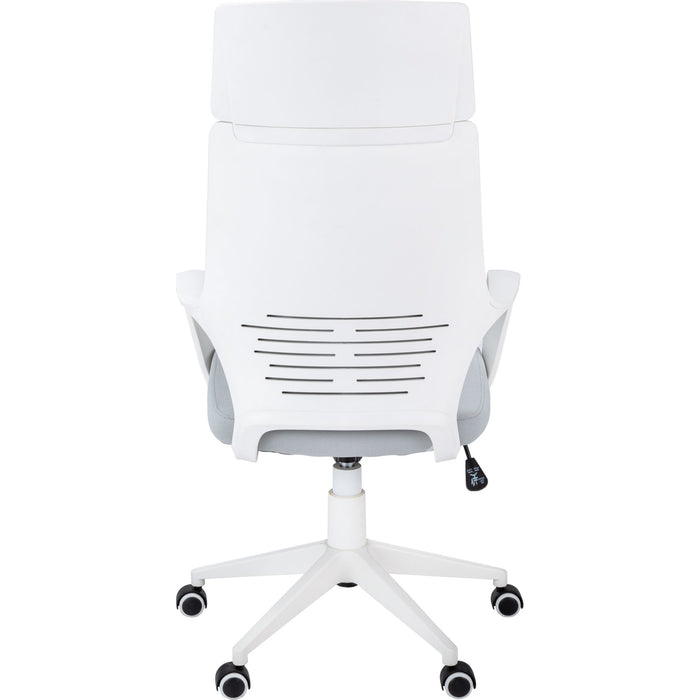 Office Chair - Grey Fabric - High Back Executive