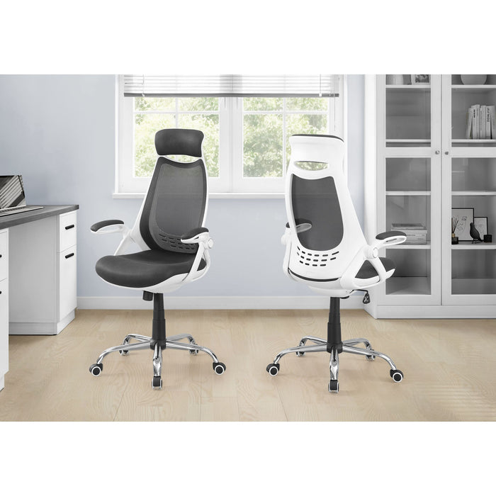 Office Chair - Mesh - Chrome High-back Exec