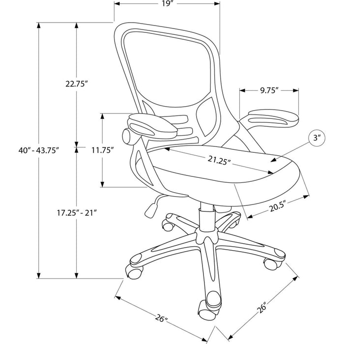 Office Chair - Mesh - Multi Position