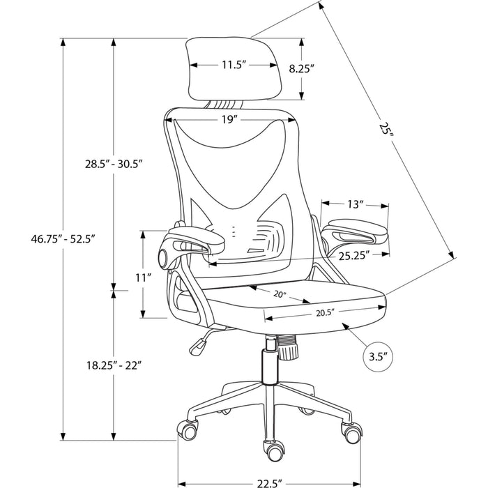Office Chair - Mesh - Multi Position