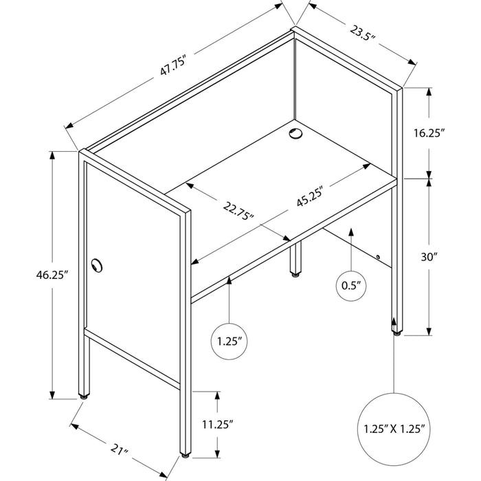 Office Cubicle - 48"l - Commercial Grade Desk