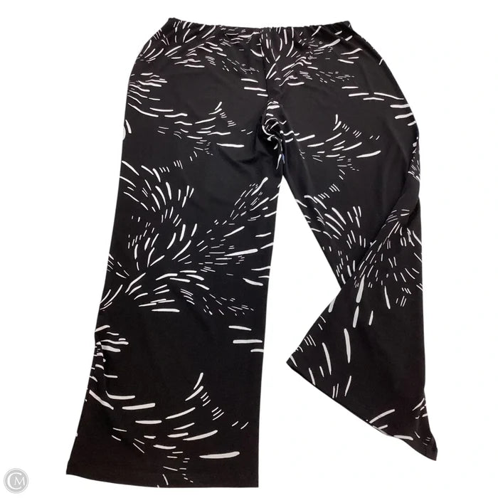 Pants Wide Leg By Jm Collections In Black & White, Size: 2x