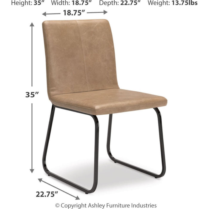 Pharwynn Dining Chair - Toast - (D446-02)