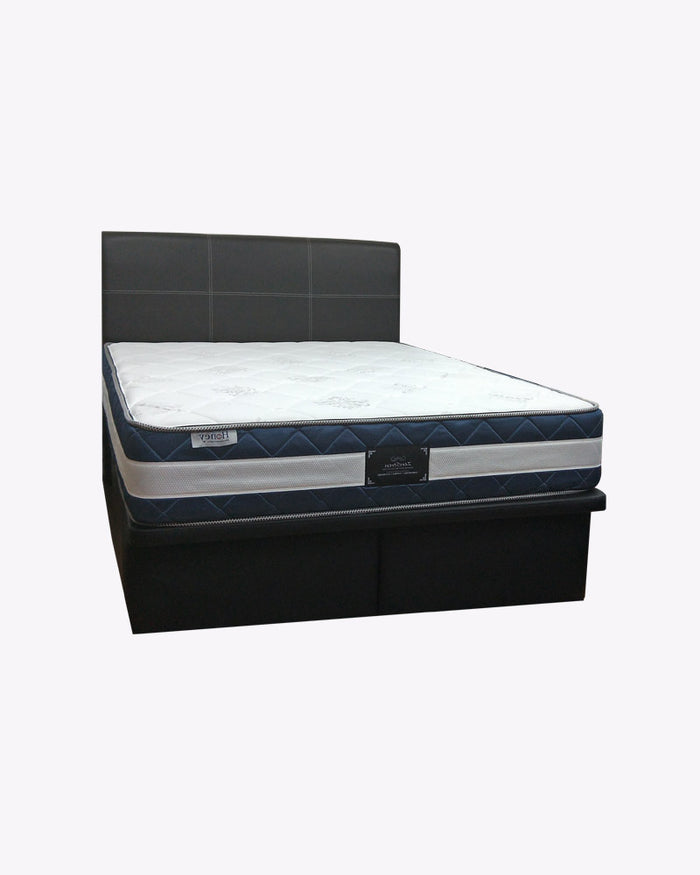 Pioneer Leather Storage Bed Frame