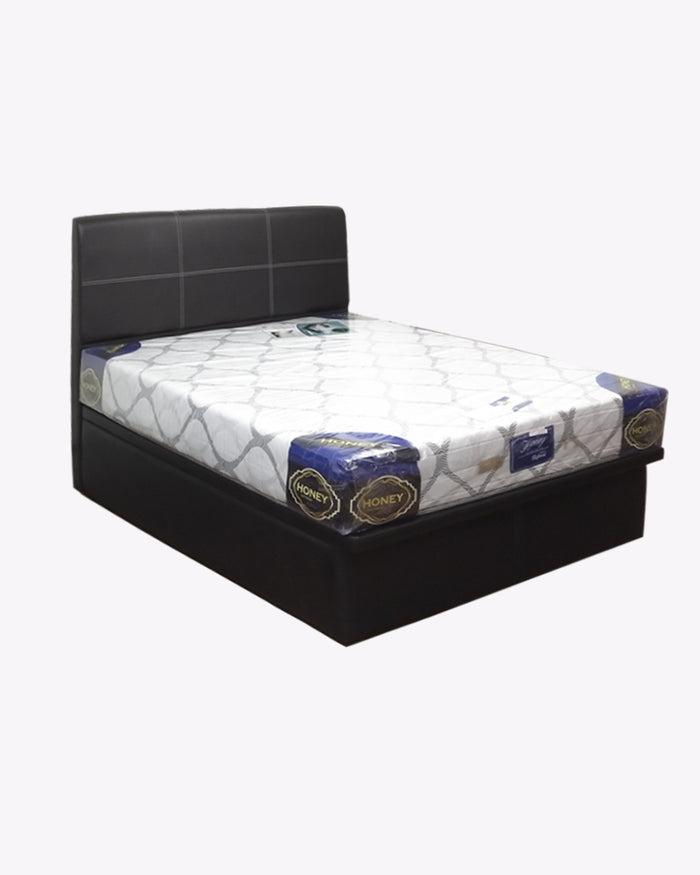 Pioneer Leather Storage Bed Frame