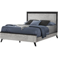 Queen Panel Bed - Grey/Black