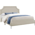 Queen Upholstered Bed - Beige