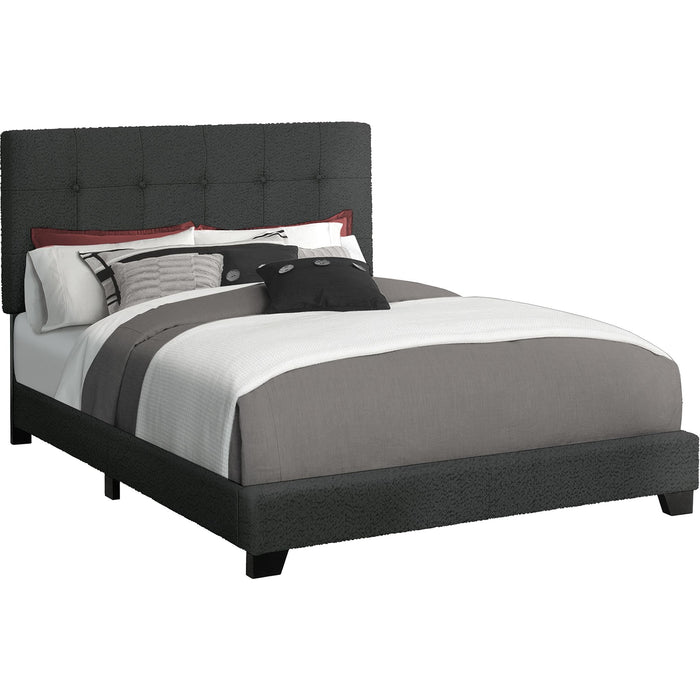 Queen Upholstered Bed - Black