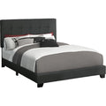 Queen Upholstered Bed - Black