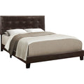 Queen Upholstered Bed - Brown