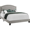 Queen Upholstered Bed - Grey