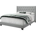 Queen Upholstered Bed - Grey