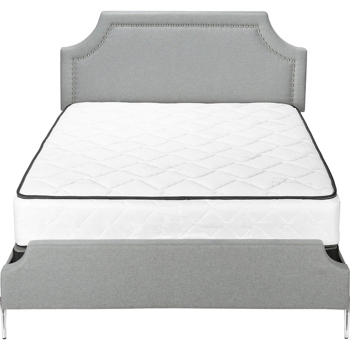 Queen Upholstered Bed - Grey