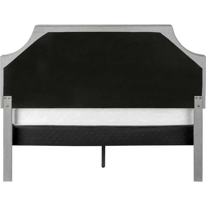 Queen Upholstered Bed - Grey