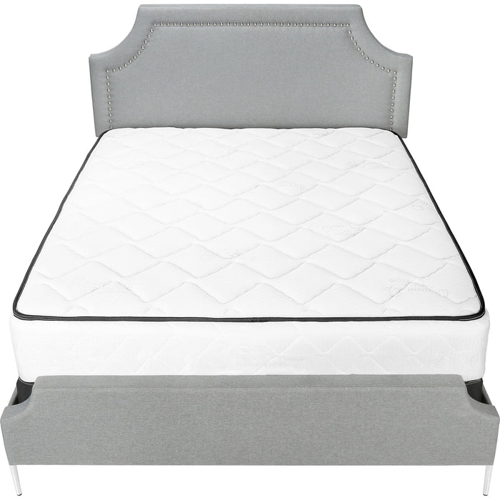 Queen Upholstered Bed - Grey