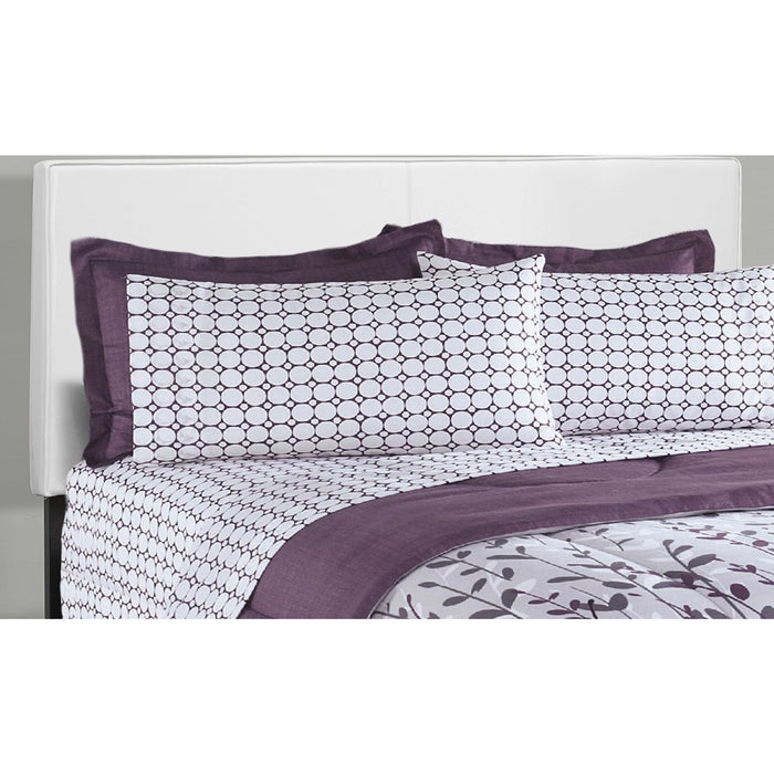 Queen Upholstered Bed - White
