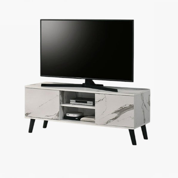 Raffles TV Console – 4Ft Marble White