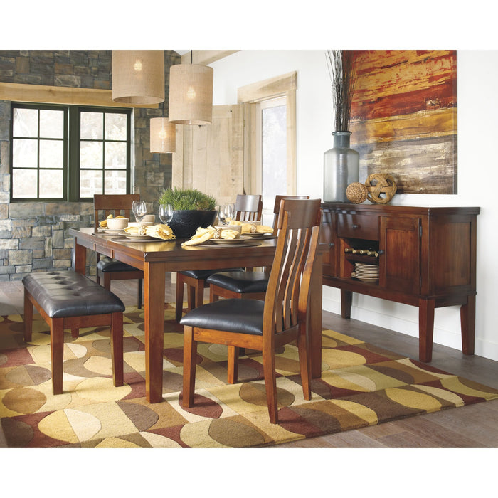 Ralene Dining Bench - Medium Brown - (D594-00)
