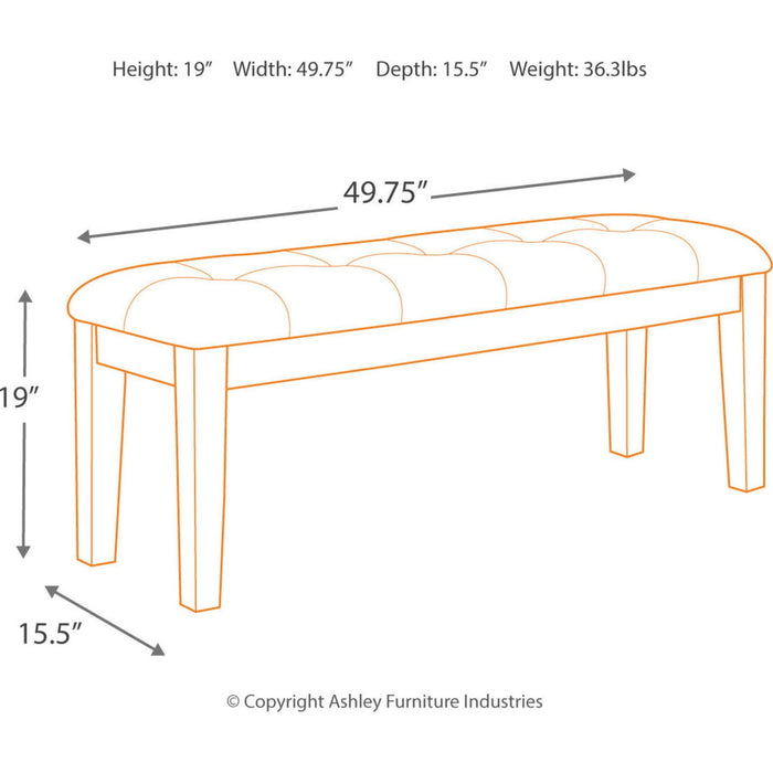 Ralene Dining Bench - Medium Brown - (D594-00)