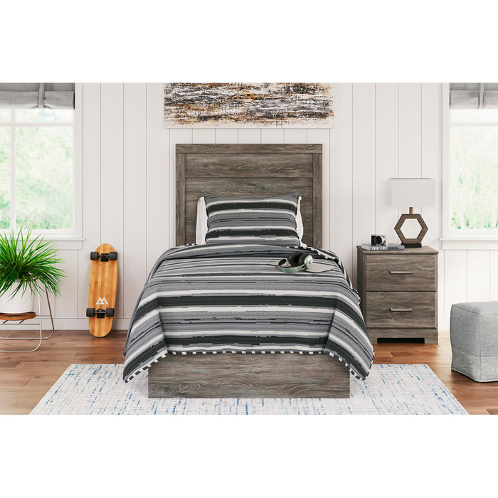 Ralinksi Panel Bed - Gray