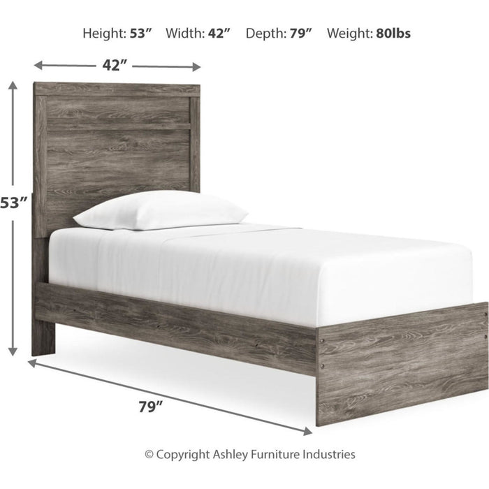 Ralinksi Panel Bed - Gray