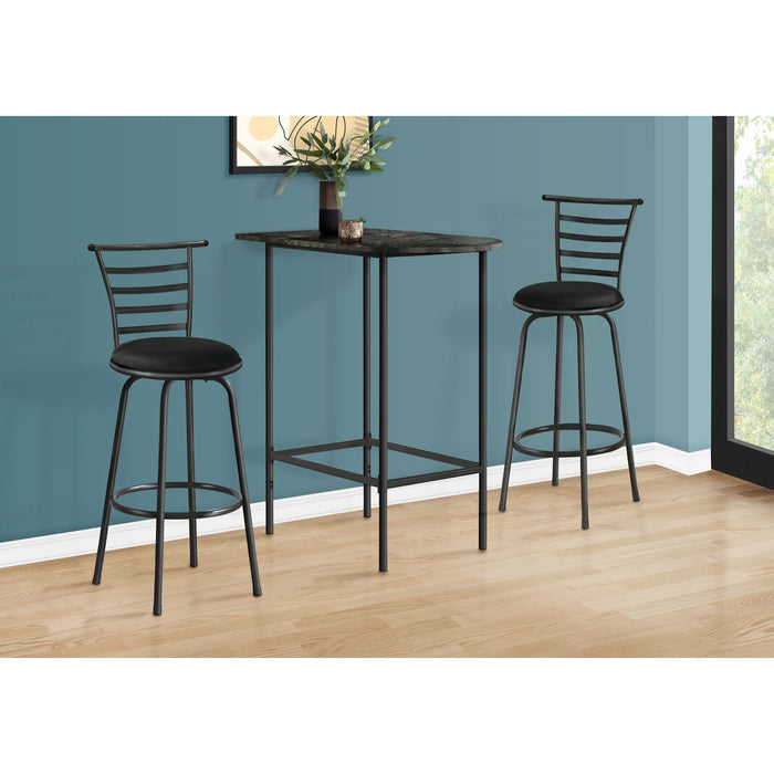 Rectangle Bar Table - Faux Marble Top, Seats 2