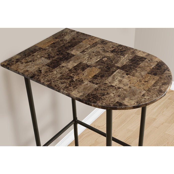 Rectangle Bar Table - Faux Marble Top, Seats 2