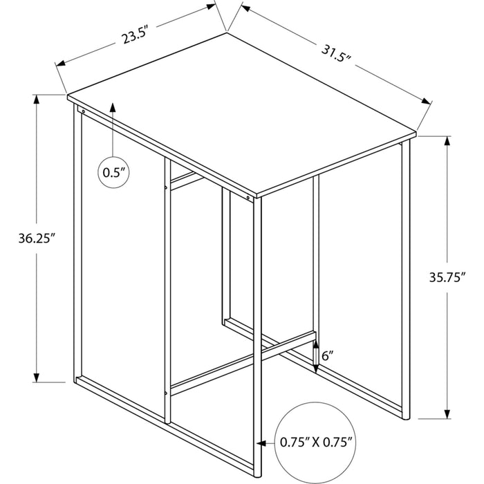 Rectangle Counter Height Table - Laminate Top, Seats 2