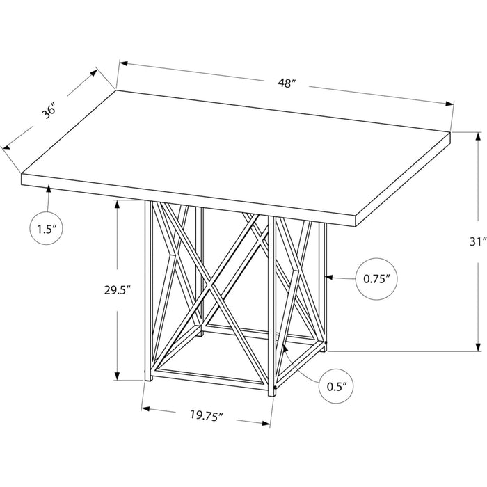 Rectangle Dining Table - Laminate Top, Seats 4