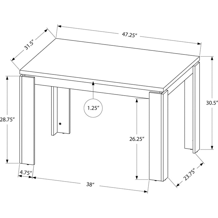 Rectangle Dining Table - Laminate Top, Seats 4