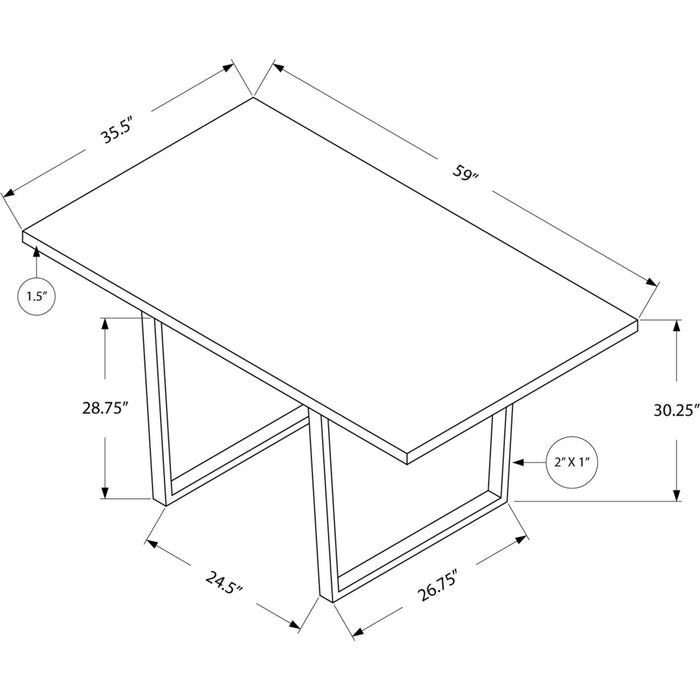 Rectangle Dining Table - Laminate Top, Seats 4