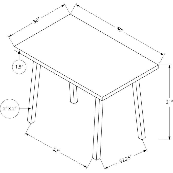 Rectangle Dining Table - Laminate Top, Seats 6