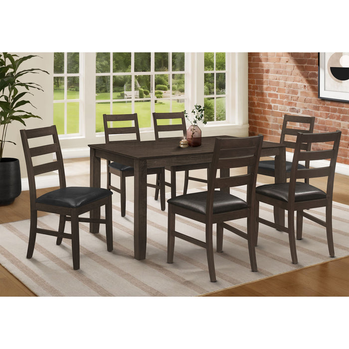 Rectangle Dining Table - Wood Top, Seats 6