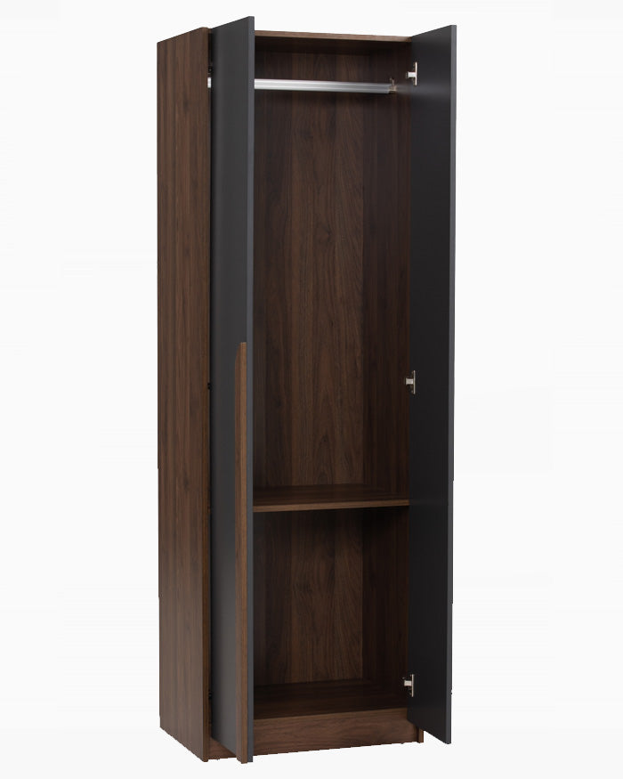 Rich Open Door Wardrobe - Walnut