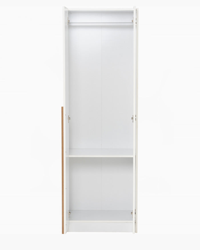 Rich Open Door Wardrobe - White