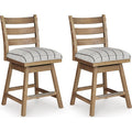 Ridgester Counter Height Stool - Light Brown - (D858-224)