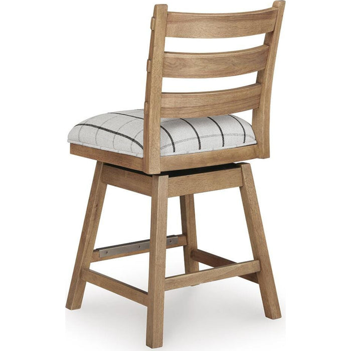 Ridgester Counter Height Stool - Light Brown - (D858-224)