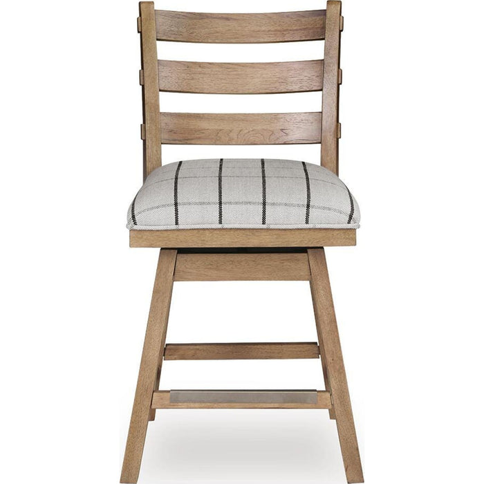 Ridgester Counter Height Stool - Light Brown - (D858-224)