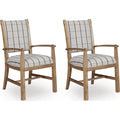 Ridgester Dining Arm Chair - Light Brown - (D858-01A)