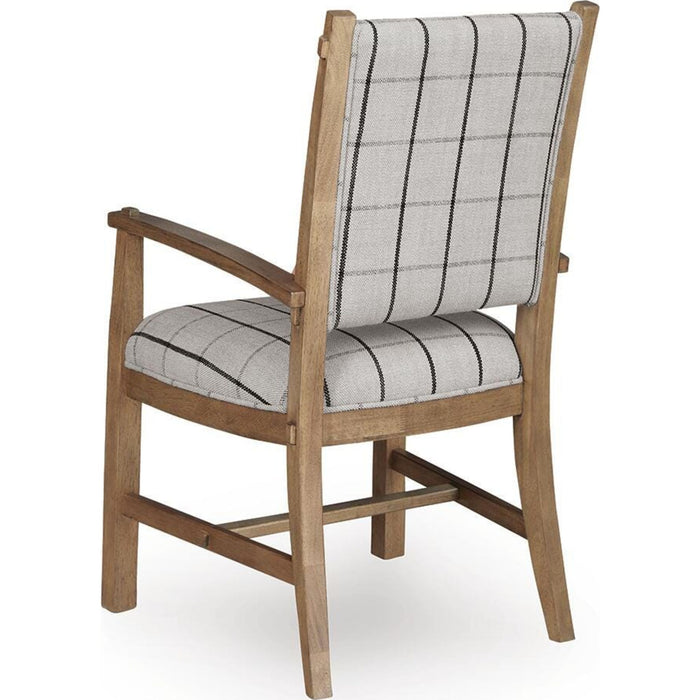 Ridgester Dining Arm Chair - Light Brown - (D858-01A)