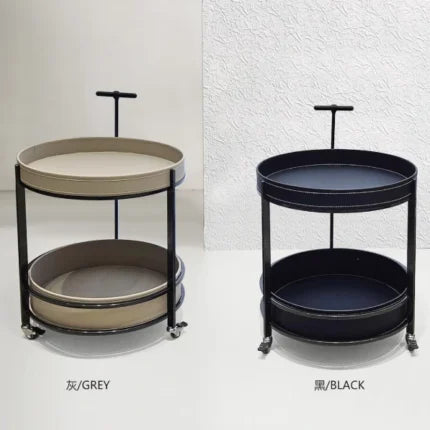Round Double-Tier Trolley
