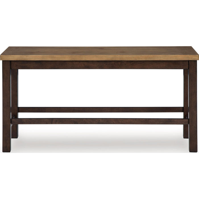 Rylandeen Counter Height Bench - Light Brown/Dark Brown - (PCD651-09)