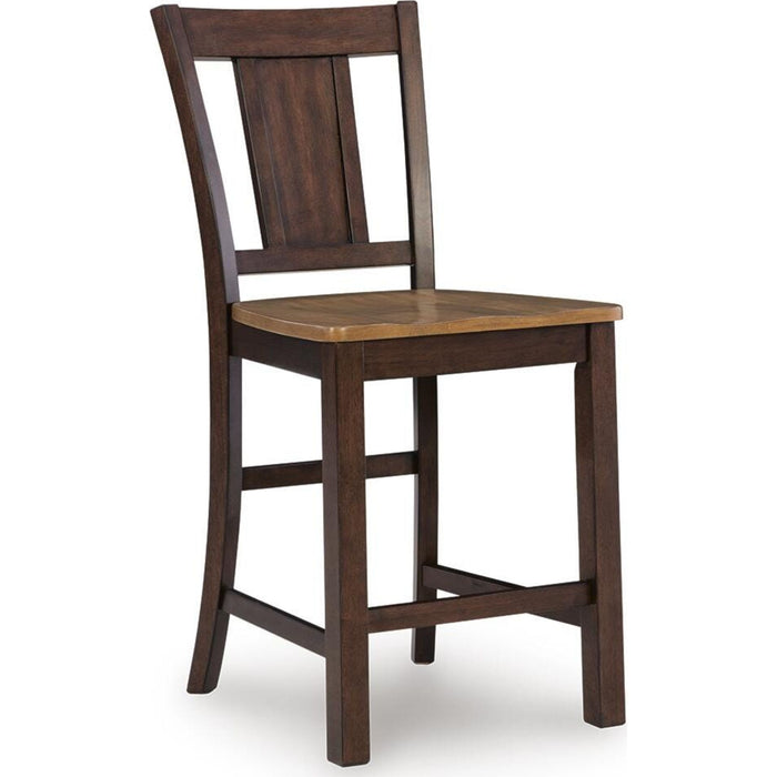 Rylandeen Counter Height Stool - Light Brown/Dark Brown - (PCD651-124)
